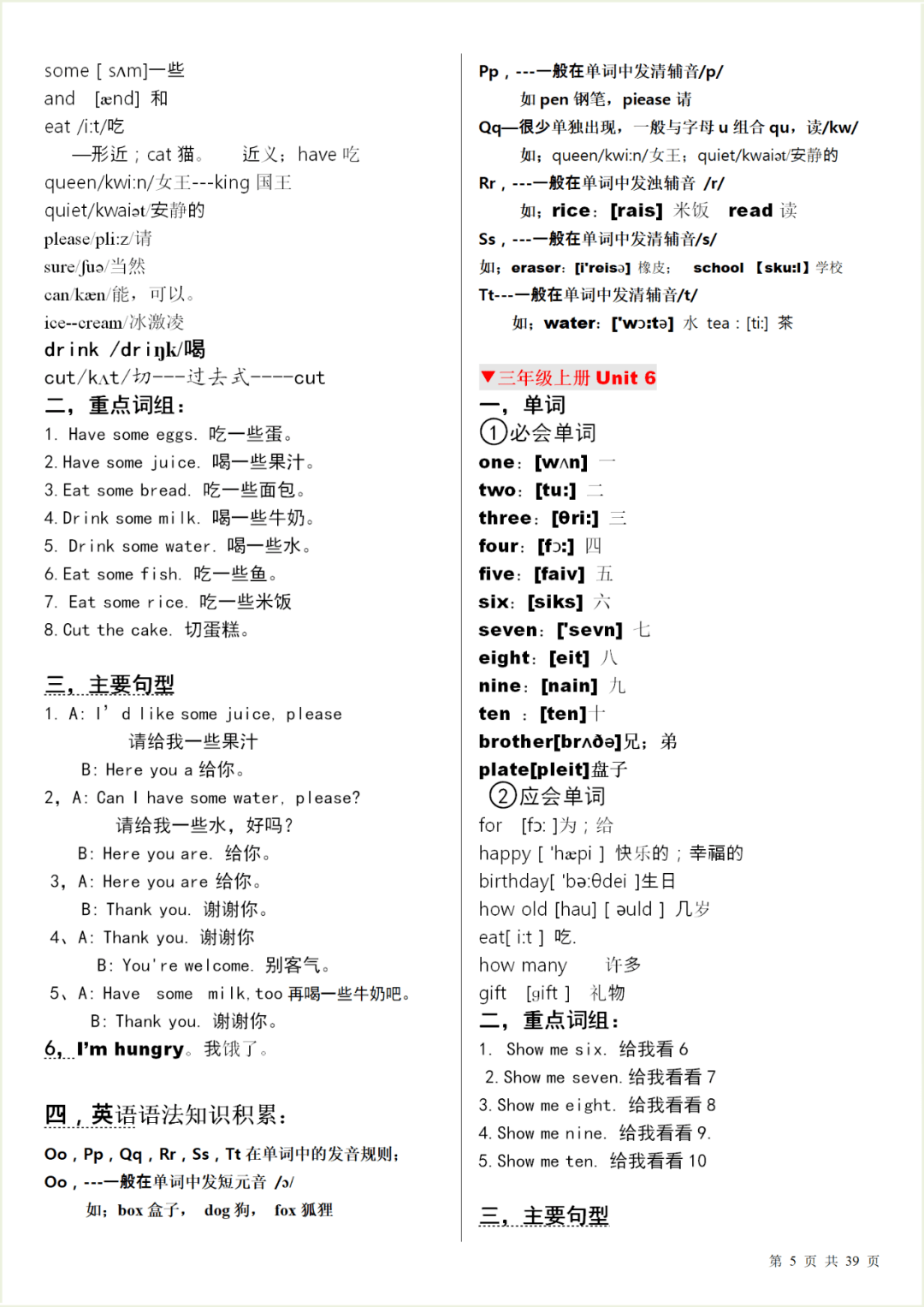 
暑假必备：小学英语单词表汇总（附音标）【太阳成集团tyc7111cc】(图23)