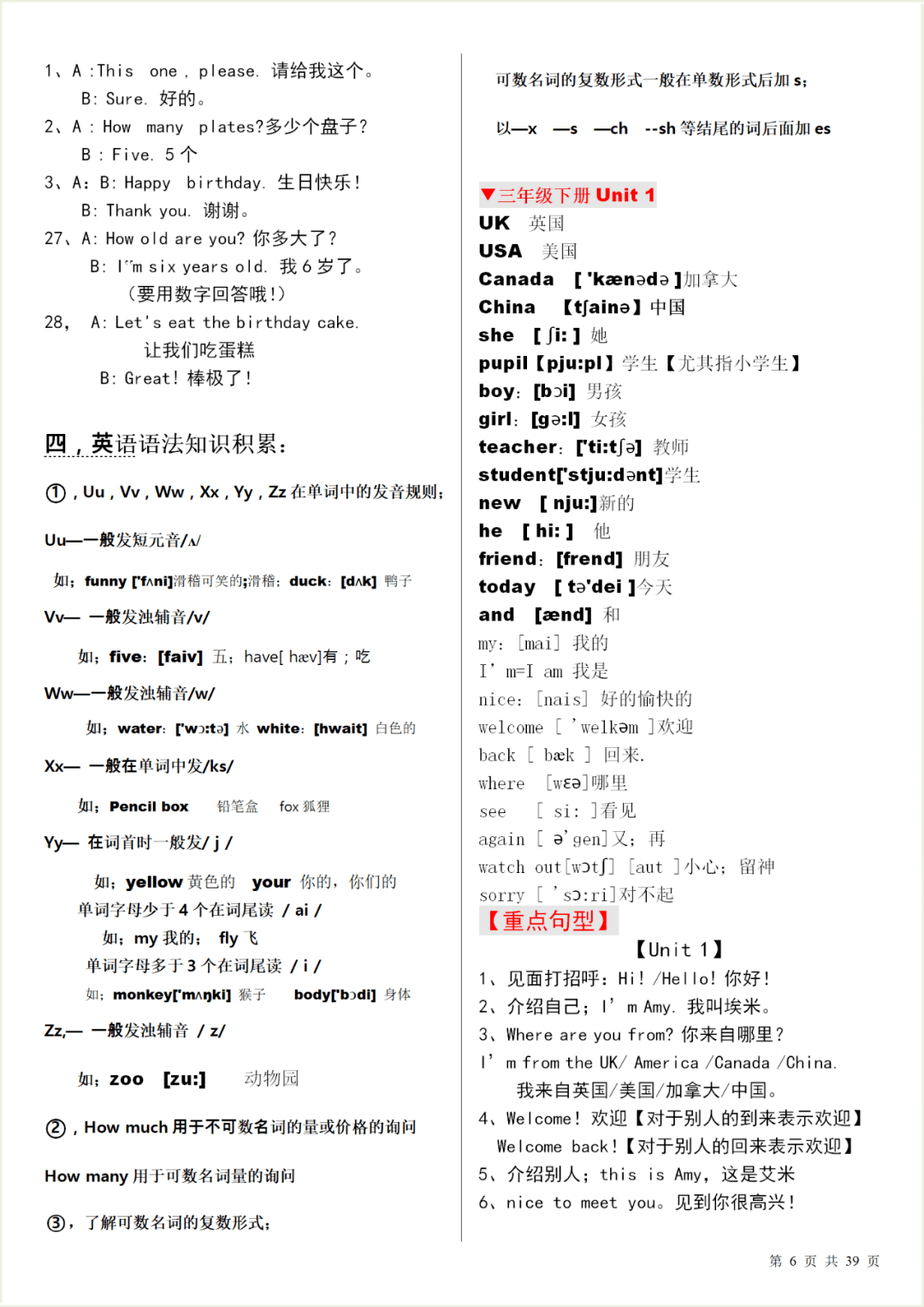
暑假必备：小学英语单词表汇总（附音标）【太阳成集团tyc7111cc】(图24)